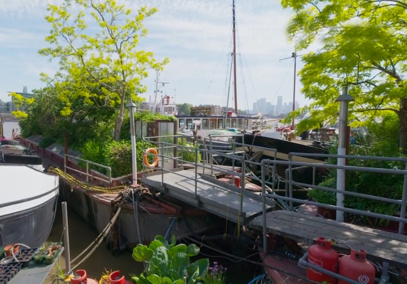 Garden Barge Square at Tower Bridge Moorings